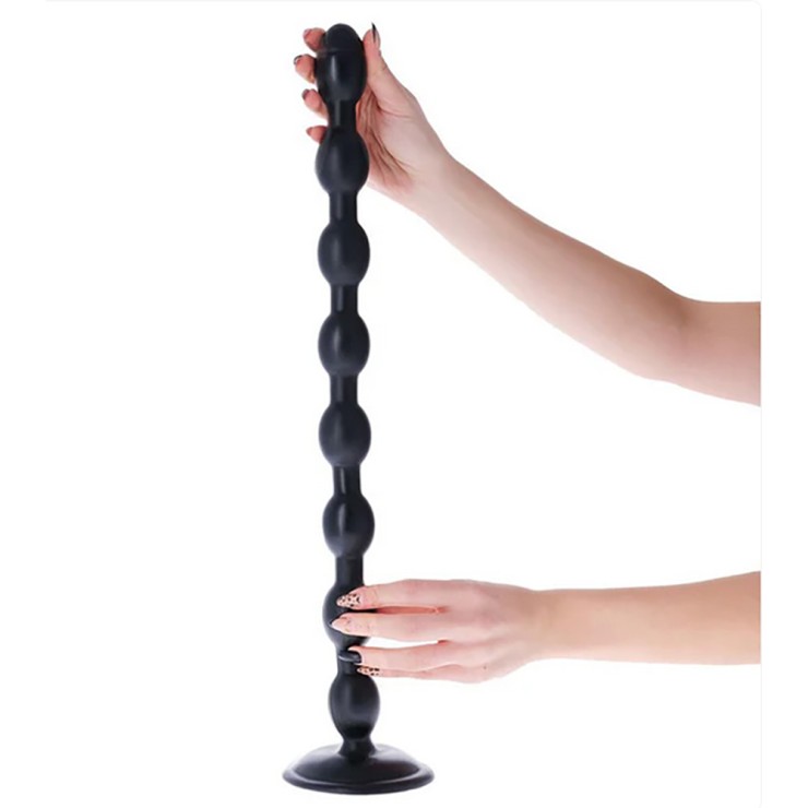 FILA DI PALLINE ANALI LUNGA 52 CM IN PVC TARANAKI MONOLITE