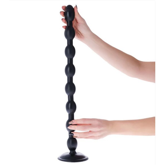 FILA DI PALLINE ANALI LUNGA 52 CM IN PVC TARANAKI MONOLITE