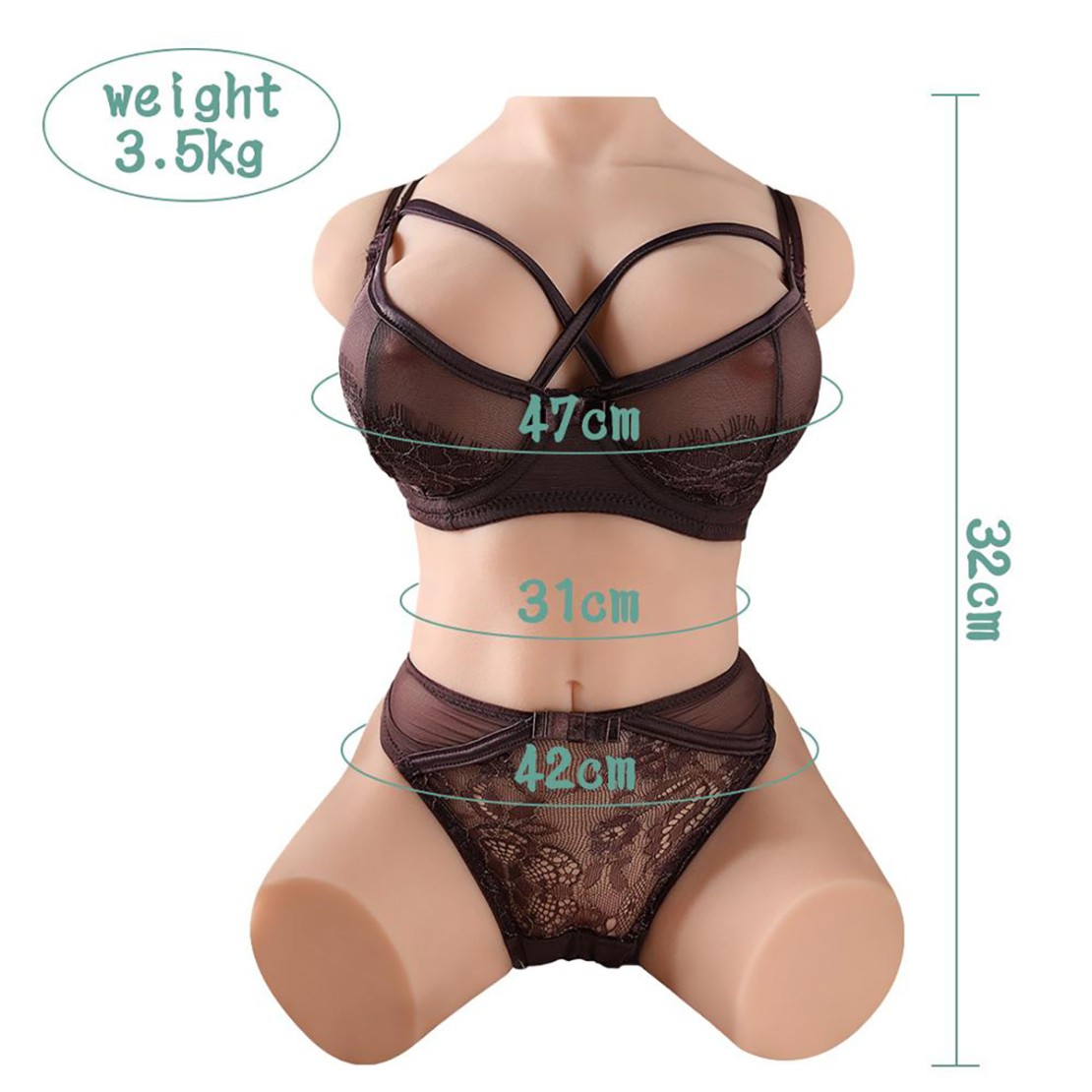 BUSTO FEMMINILE PICCOLO SEXY MASTURBATORE PER...