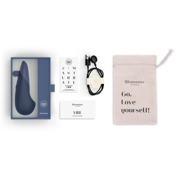 WOMANIZER VIBE VIBRATORE PER CLITORIDE SEX TOY USB SILENZIOSO