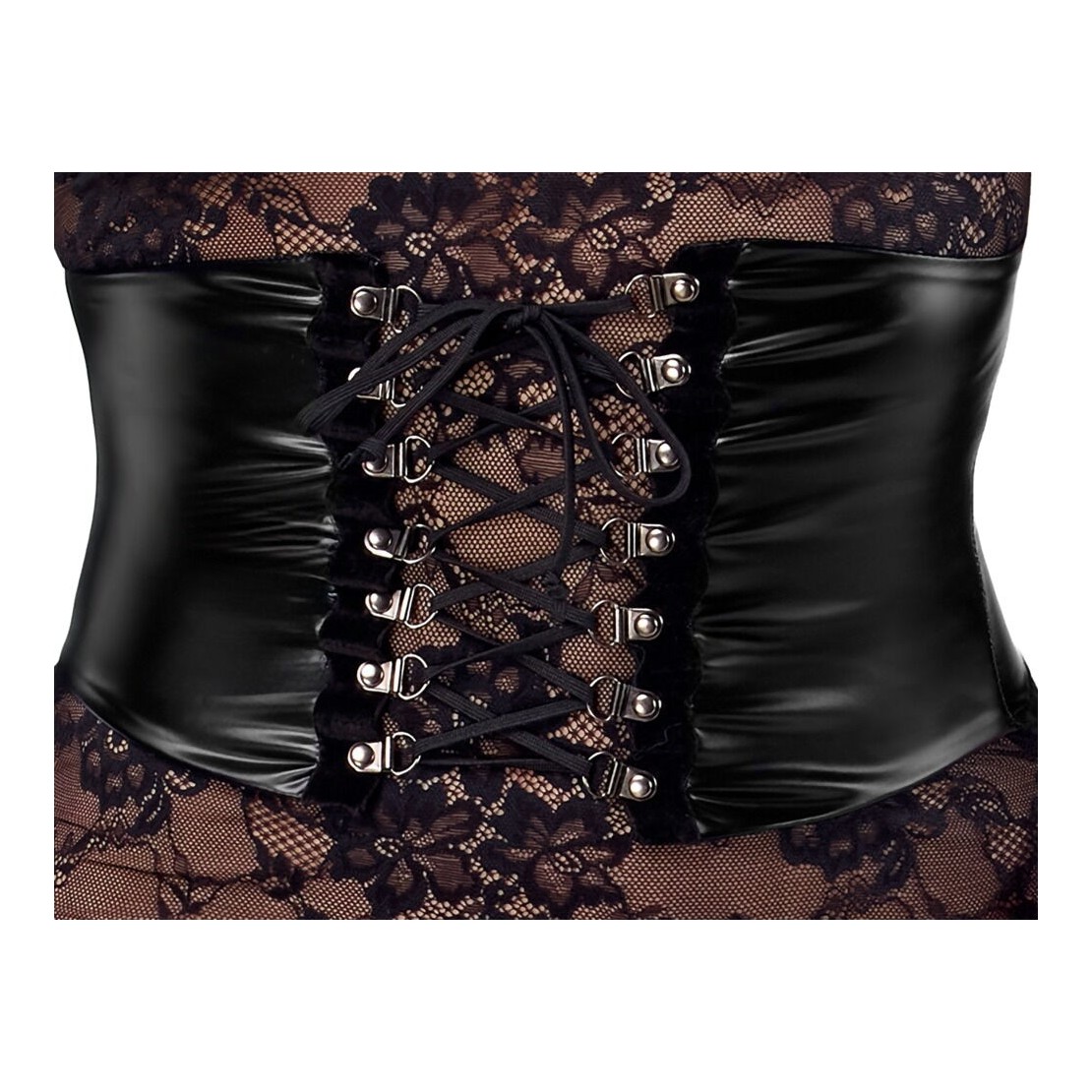 ABITO MIDI IN PIZZO SEXY CON MANICA LUNGA...
