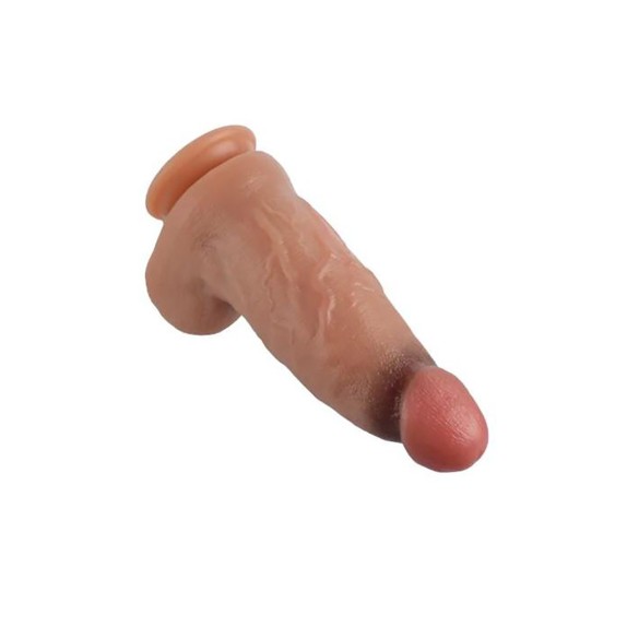 FALLO REALISTICO GROSSO IN SILICONE CON TESTICOLI E VENTOSA 9"