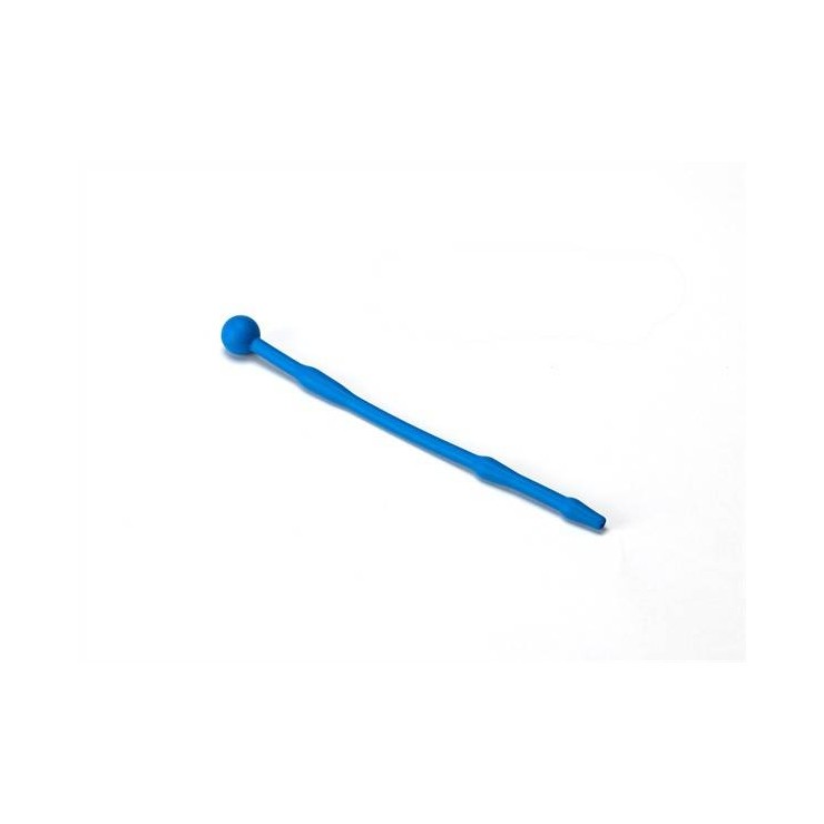SONDA URETRALE IN SILICONE 18.42 CM FORATA BLU    