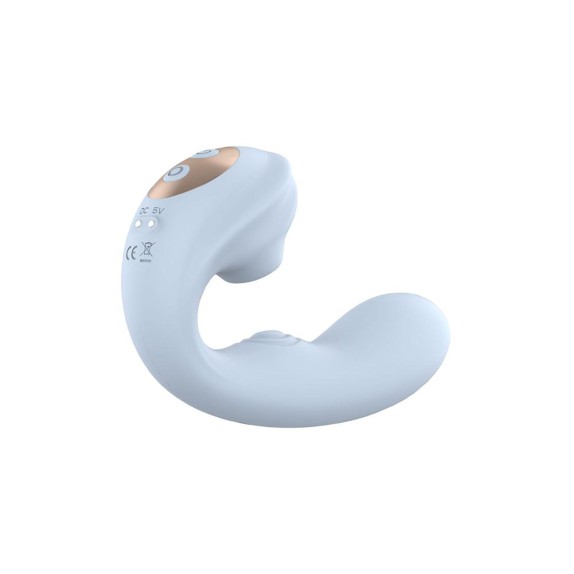VIBRATORE PER PUNTO G CON TAPPING E SUCCHIA CLITORIDE AMANDA