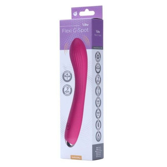 VIBRATORE VAGINALE PER PUNTO G RICARICABILE FLEXI G-SPOT