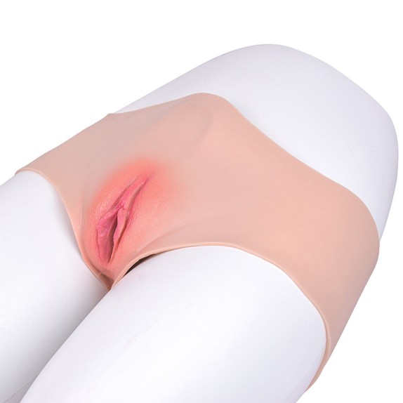 PROTESI MUTANDA IN SILICONE A FORMA DI VAGINA CON ANO REALISTICA