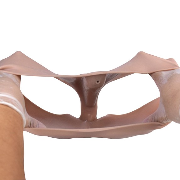 PROTESI MUTANDA IN SILICONE A FORMA DI VAGINA CON ANO REALISTICA
