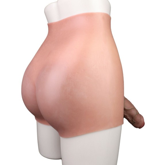 MUTANDA REALISTICA A VITA ALTA IN SILICONE INDOSSABILE CON PENE
