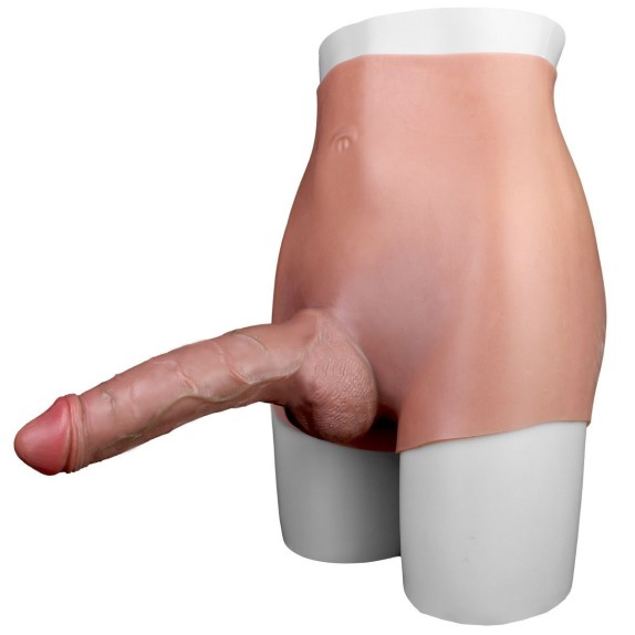 MUTANDA REALISTICA A VITA ALTA IN SILICONE INDOSSABILE CON PENE