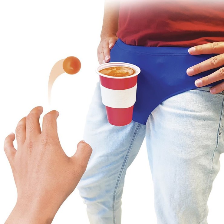 BITE PONG MUTANDA PER BEER PONG CON PALLINE E BICCHIERE... 2
