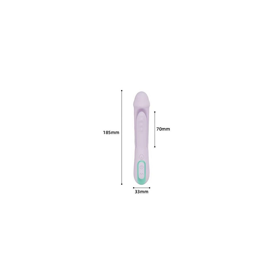 RABBIT VIBRATORE 2 IN 1 CON LINGUETTA PER...