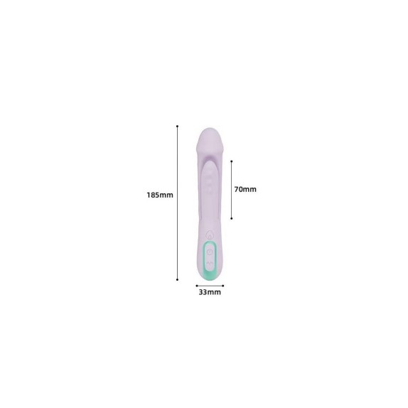 RABBIT VIBRATORE 2 IN 1 CON LINGUETTA PER CLITORIDE ANCHE INSERIBILE YOUNIQUE