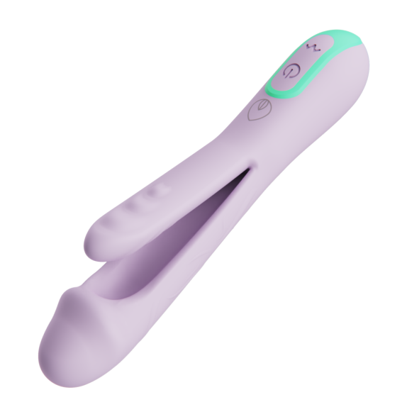 RABBIT VIBRATORE 2 IN 1 CON LINGUETTA PER CLITORIDE ANCHE INSERIBILE YOUNIQUE