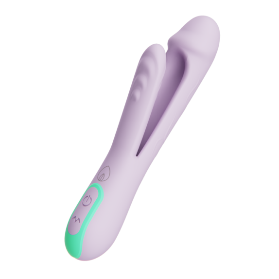 RABBIT VIBRATORE 2 IN 1 CON LINGUETTA PER CLITORIDE ANCHE INSERIBILE YOUNIQUE