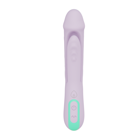RABBIT VIBRATORE 2 IN 1 CON LINGUETTA PER CLITORIDE ANCHE INSERIBILE YOUNIQUE