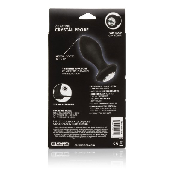 copy of PLUG ANALE VIBRANTE CON GIOIELLO SEX TOY IN SILICONE CRYSTAL PROBE PETITE