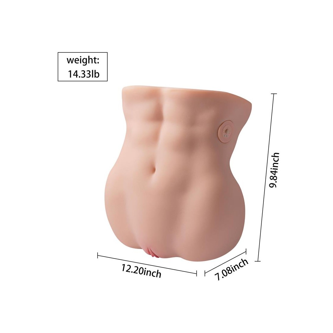 MASTURBATORE DI TORSO MUSCOLO REALISTICO DI...