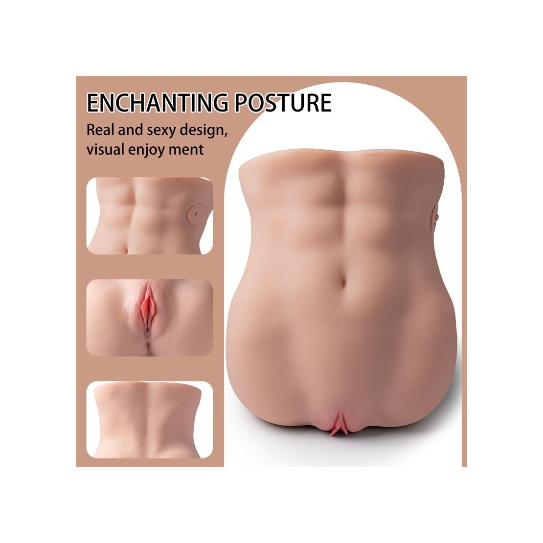 MASTURBATORE DI TORSO MUSCOLO REALISTICO DI...