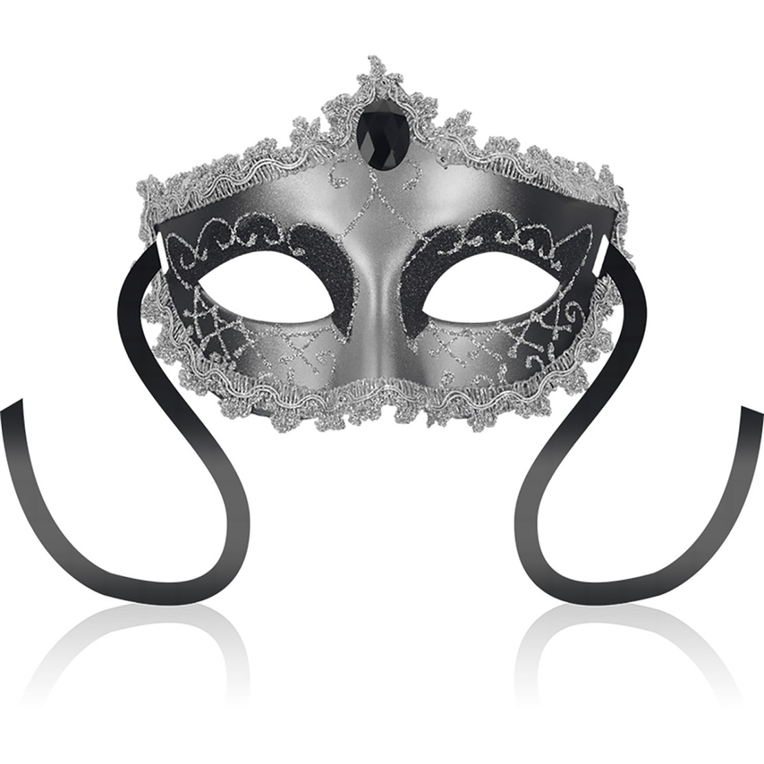 MASCHERA PER OCCHI SEXY GRIGIA E NERA...