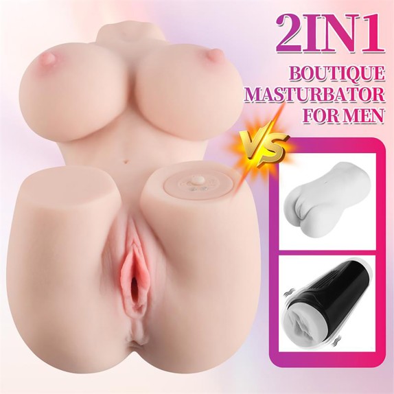LILINET BUSTO REALISTICO PICCOLO VIBRANTE IN MORBIDO TPR XISE