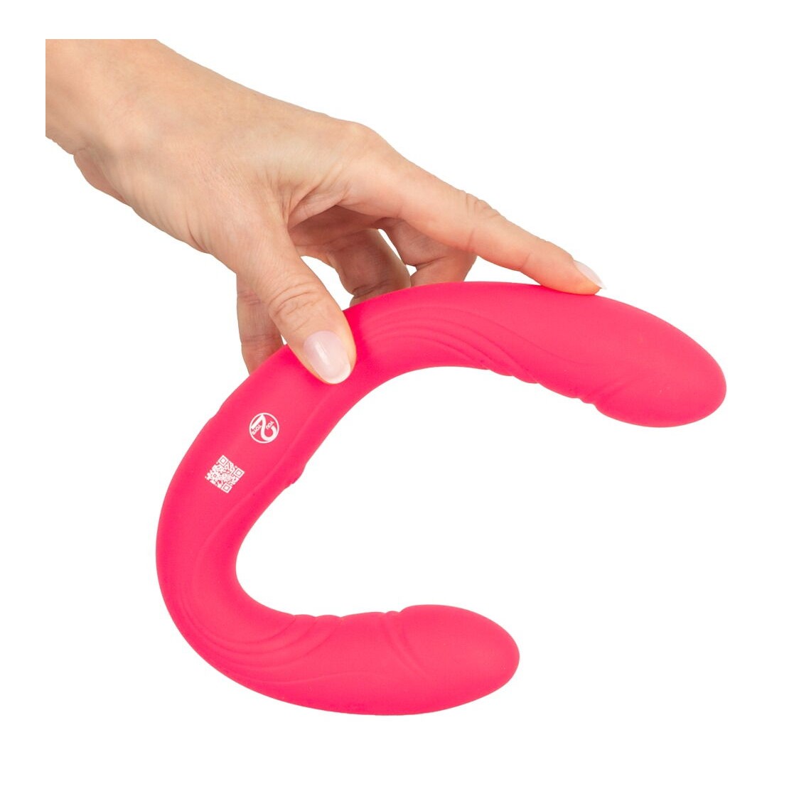 VIBRATORE DOPPIA TESTA RICARICABILE IN SILICONE...