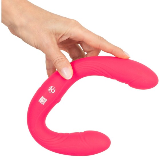 VIBRATORE DOPPIA TESTA RICARICABILE IN SILICONE FLESSIBILE