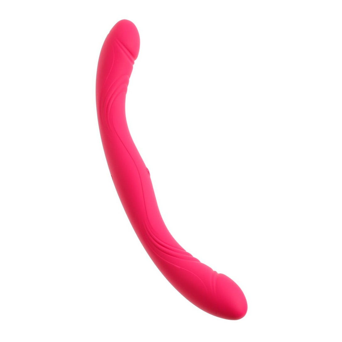 VIBRATORE DOPPIA TESTA RICARICABILE IN SILICONE...