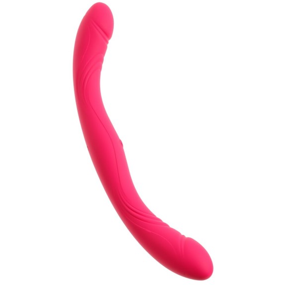 VIBRATORE DOPPIA TESTA RICARICABILE IN SILICONE FLESSIBILE