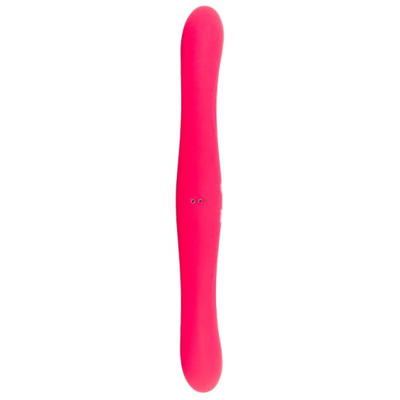 VIBRATORE DOPPIA TESTA RICARICABILE IN SILICONE FLESSIBILE