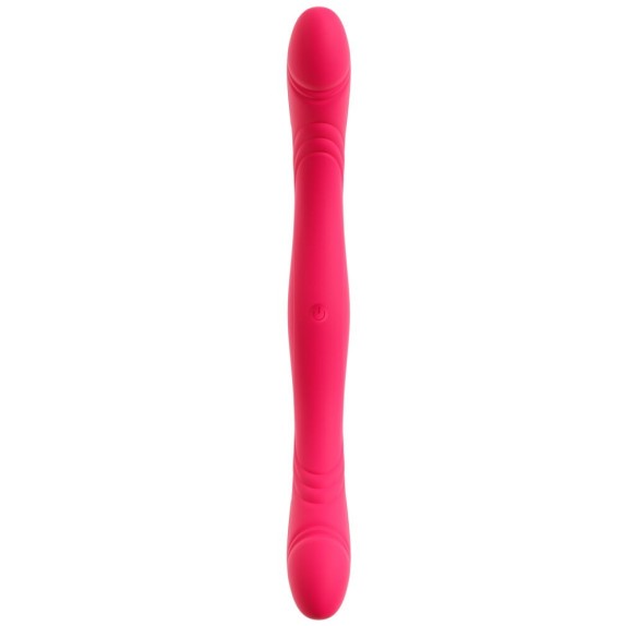 VIBRATORE DOPPIA TESTA RICARICABILE IN SILICONE FLESSIBILE