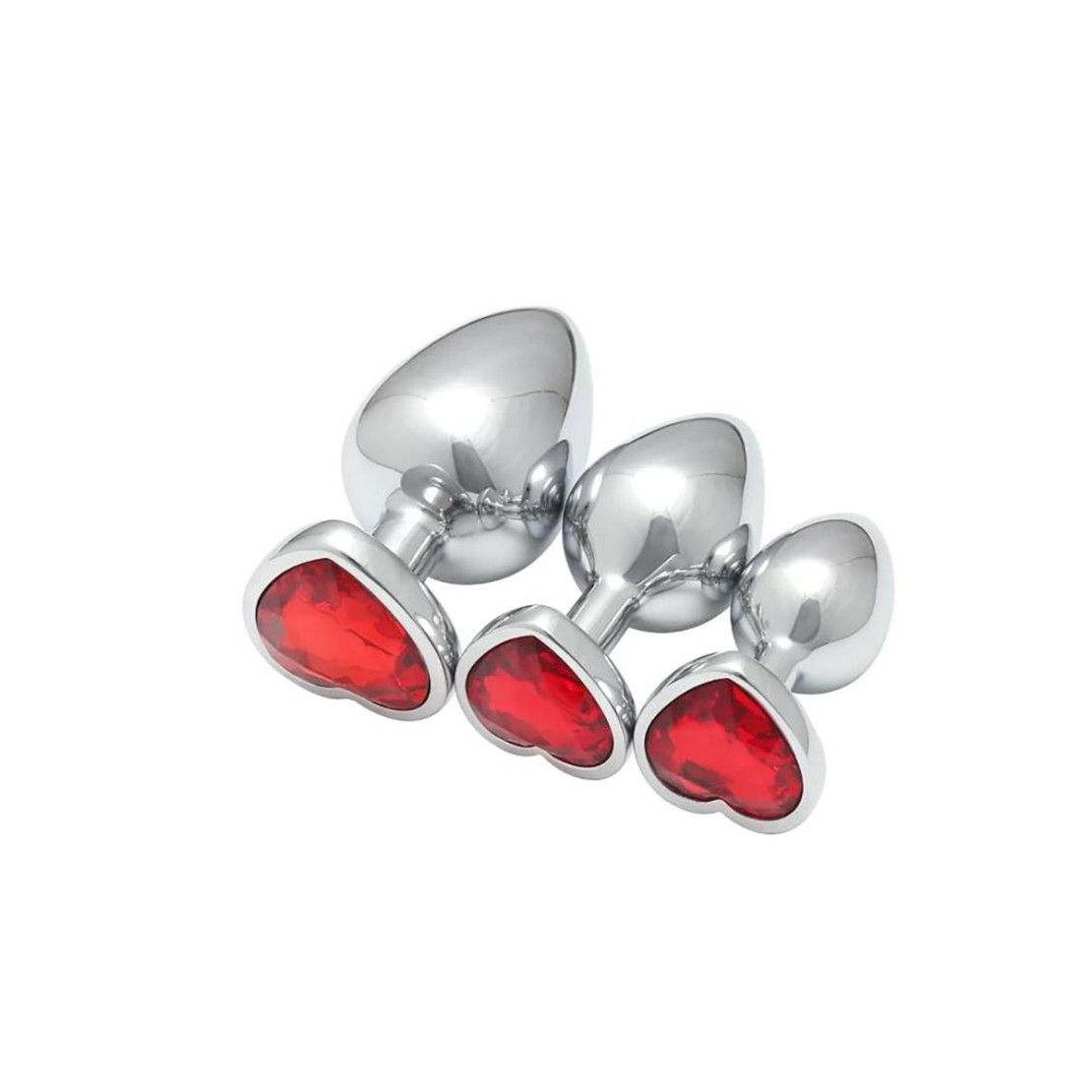 PLUG ANALE IN METALLO CON GIOIELLO A CUORE...