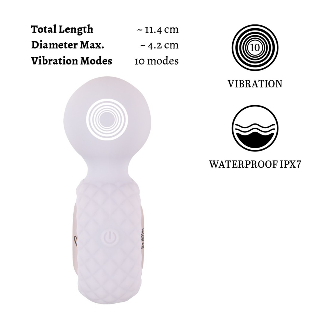MINI WAND SUPER POTENTE CON 10 MODALITA' DI...