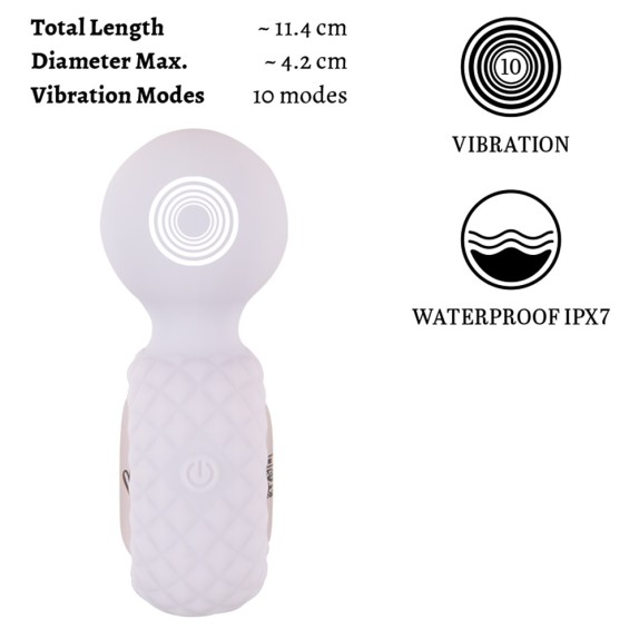 MINI WAND SUPER POTENTE CON 10 MODALITA' DI VIBRAZIONE RICARICABILE CELORO