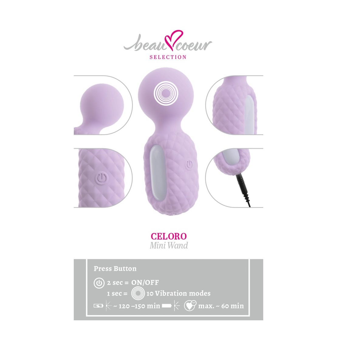 MINI WAND SUPER POTENTE CON 10 MODALITA' DI...