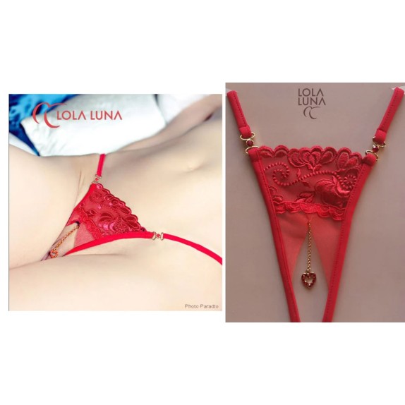 copy of PERIZOMA SEXY ROSSO APERTO ERYNE CON PENDENTE PER DONNA LOLA LUNA