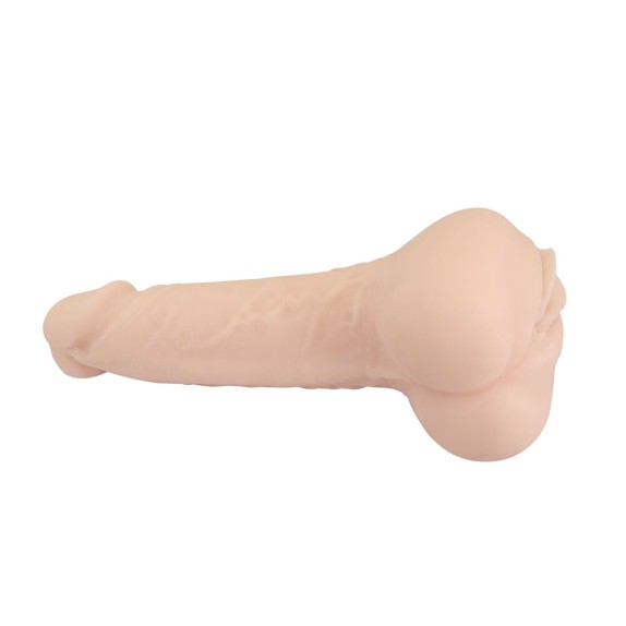 MASTURBATORE REALISTICO 2 IN 1 PROLUNGA DILDO E VAGINA PENETRABILE