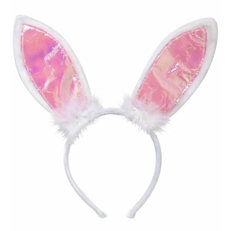 ORECCHIE DA CONIGLIETTA SEXY BIANCHE E ROSA PER...