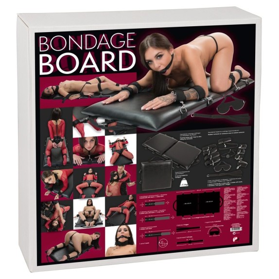BONDAGE BOARD IMMOBILIZZATORE PIEGHEVOLE CON ACCESSORI