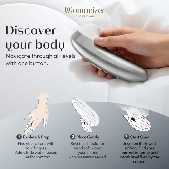WOMANIZER PRO SUCCHIA CLITORIDE SILENZIOSO E POTENTE