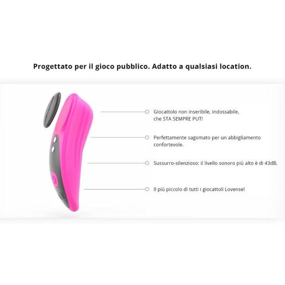 VIBRATORE CLITORIDEO SEX TOY CON APPLICAZIONE FERRI LOVENSE