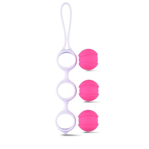 TRIPLE PLEASURE: FILA DI 3 PALLINE VAGINALI AUTOVIBRANTI