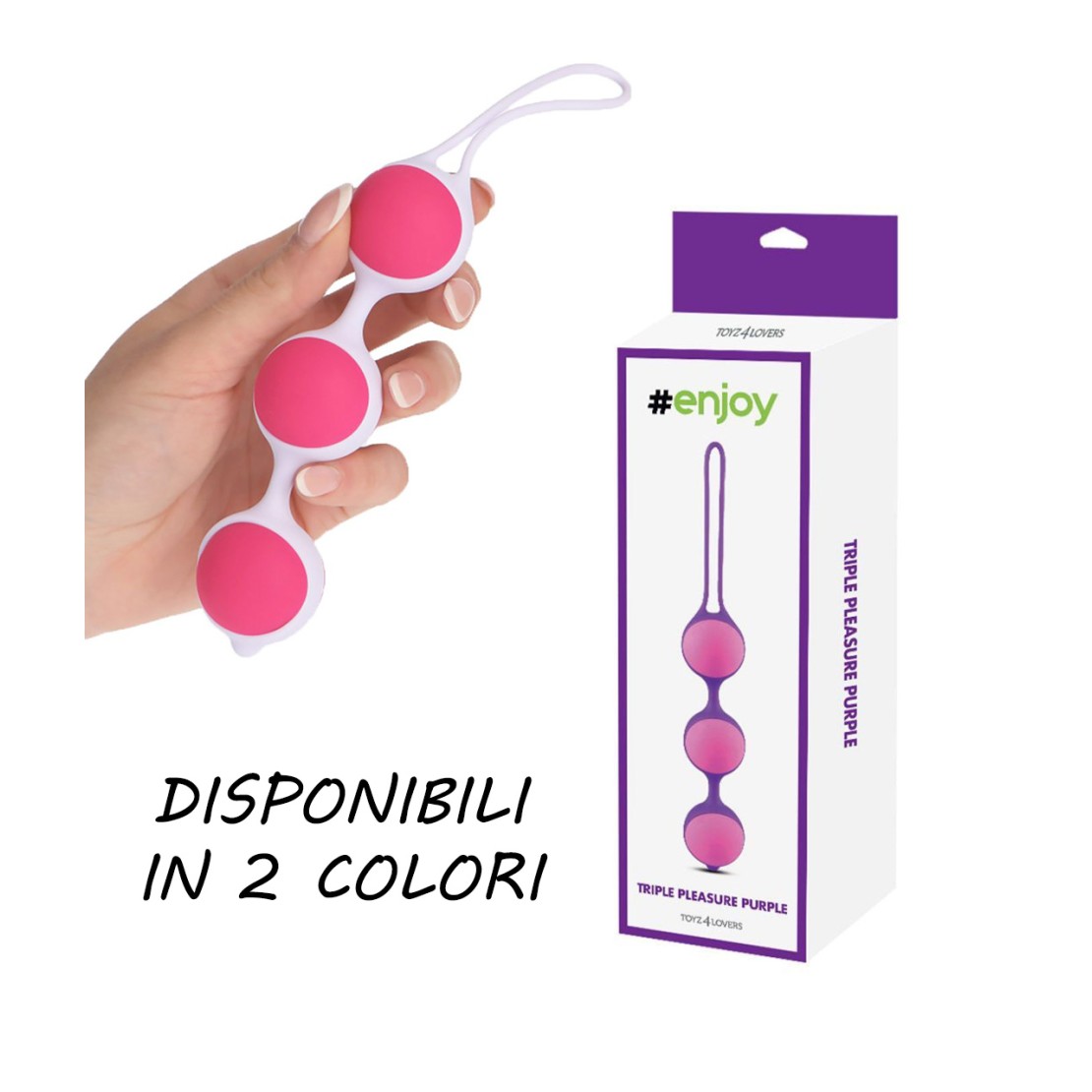 TRIPLE PLEASURE: FILA DI 3 PALLINE VAGINALI...