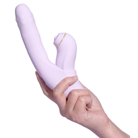 RABBIT 3-IN-1 CON STIMOLA CLITORIDE E VIBRATORE PUNTO G RISCALDANTE CON APP DUOGLOW