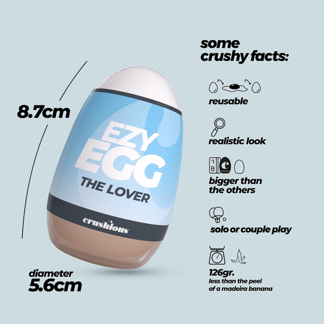 OVETTO MASTURBATORE THE EZY EGG PER PENE A...