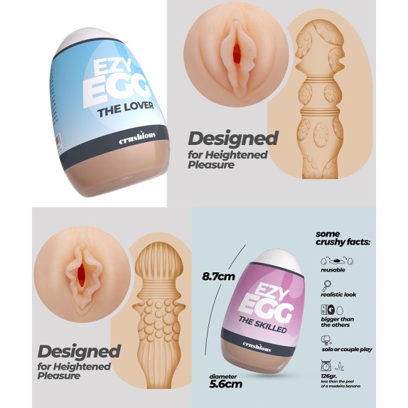 OVETTO MASTURBATORE THE EZY EGG PER PENE A FORMA DI VAGINA