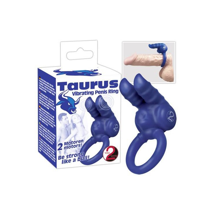 ANELLO VIBRANTE PENE TAURUS IN SILICONE     