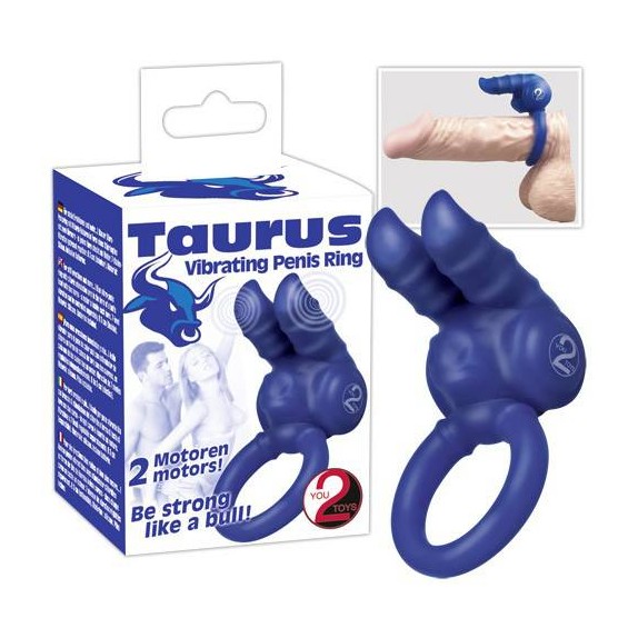 ANELLO VIBRANTE PENE TAURUS IN SILICONE     