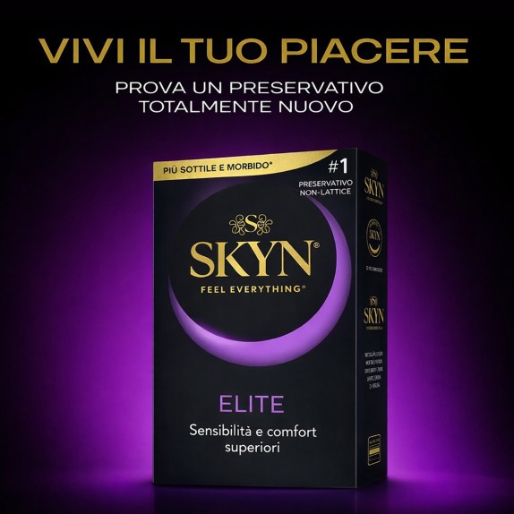 ELITE SKYN PROFILATTICI ULTRA SOTTILI SENZA LATTICE CONFEZIONE 36 PEZZI