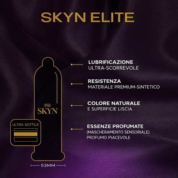 ELITE SKYN PROFILATTICI ULTRA SOTTILI SENZA LATTICE CONFEZIONE 36 PEZZI
