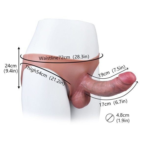 copy of SLIP INDOSSABILE IN SILICONE CON PENE REALISTICO KIOTOS
